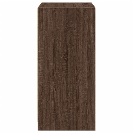 Kledingkast 48x41x102 cm bewerkt hout bruin eikenkleurig