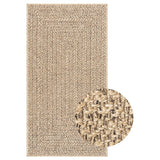 Vloerkleed ZIZUR binnen en buiten 60x110 cm jute look