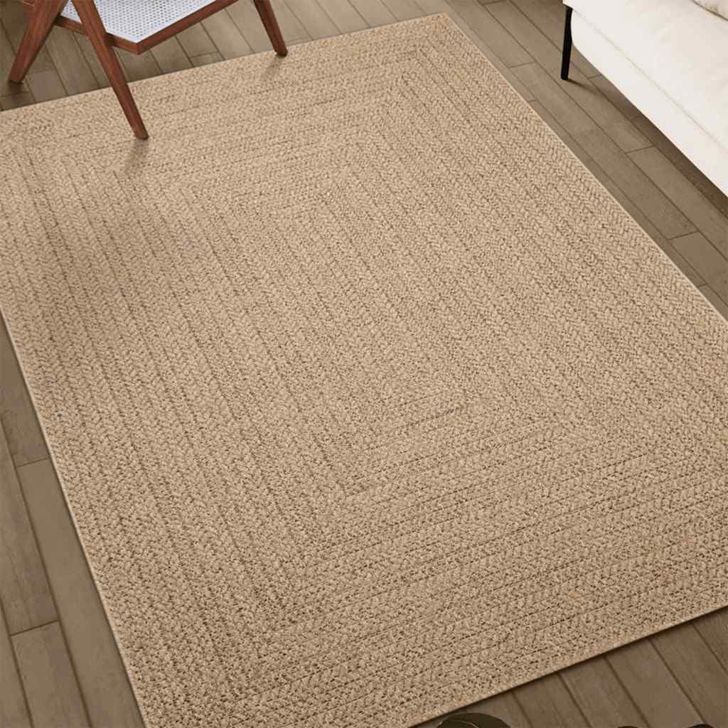 Vloerkleed ZIZUR binnen en buiten 60x110 cm jute look