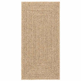 Vloerkleed ZIZUR binnen en buiten 60x110 cm jute look