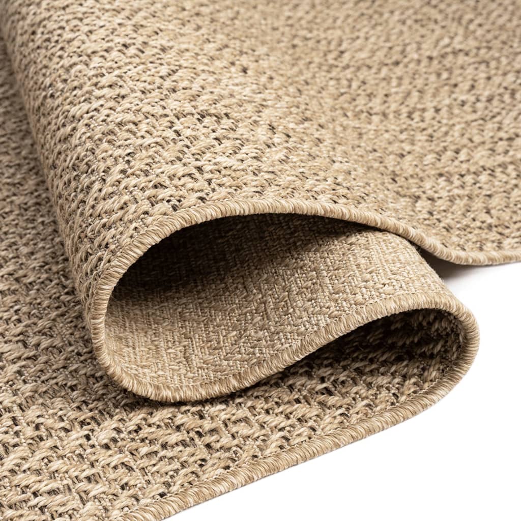 Vloerkleed ZIZUR binnen en buiten 60x110 cm jute look