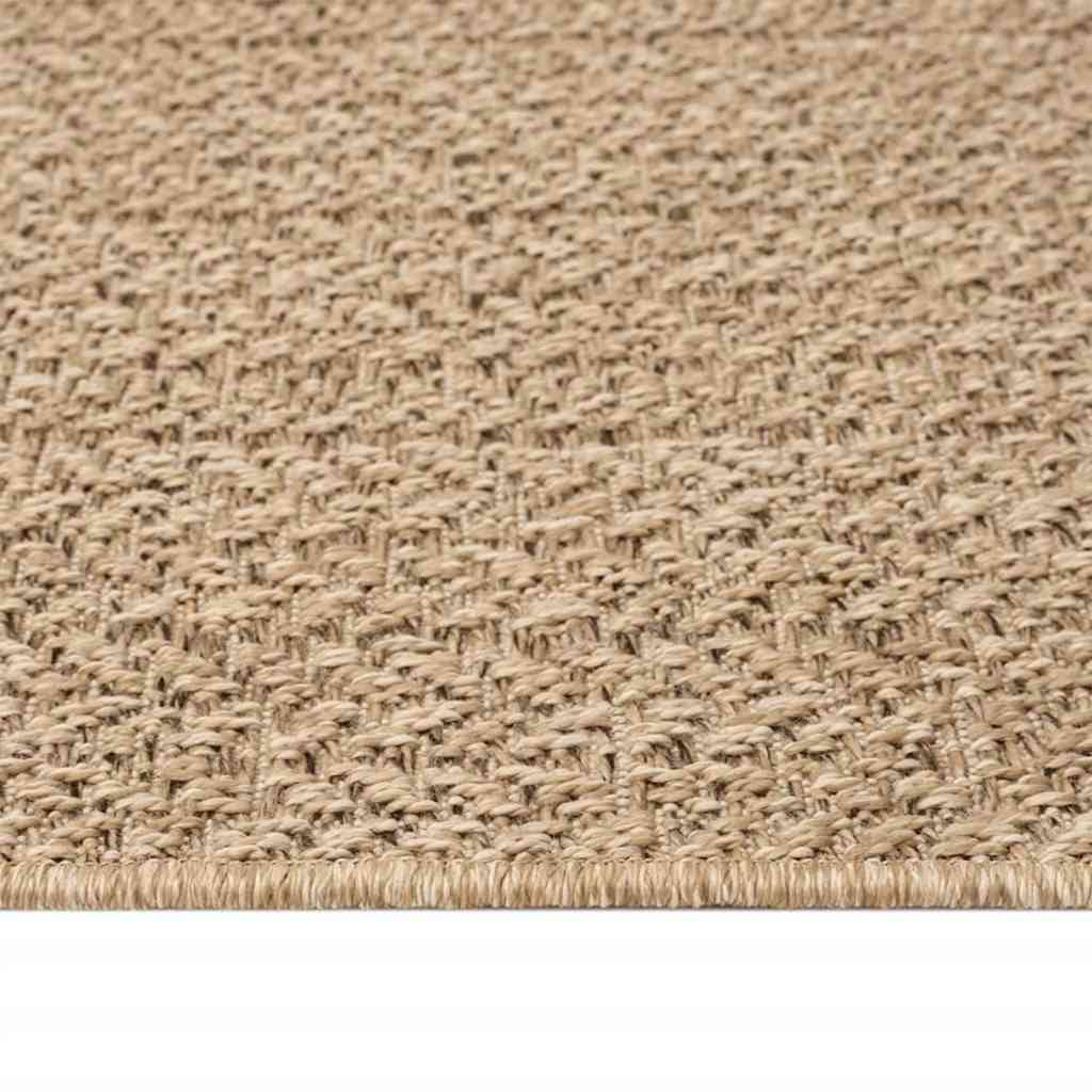 Vloerkleed ZIZUR binnen en buiten 60x110 cm jute look