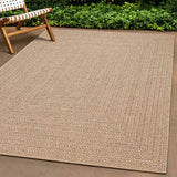 Vloerkleed ZIZUR binnen en buiten 60x110 cm jute look
