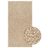 Vloerkleed ZIZUR binnen en buiten 60x110 cm jute look