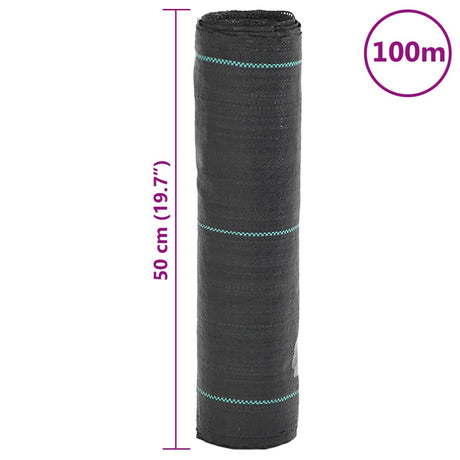 Worteldoek 0,5x100 m PP zwart - AllerleiShop