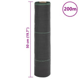 Worteldoek 0,5x200 m polypropeen zwart - AllerleiShop