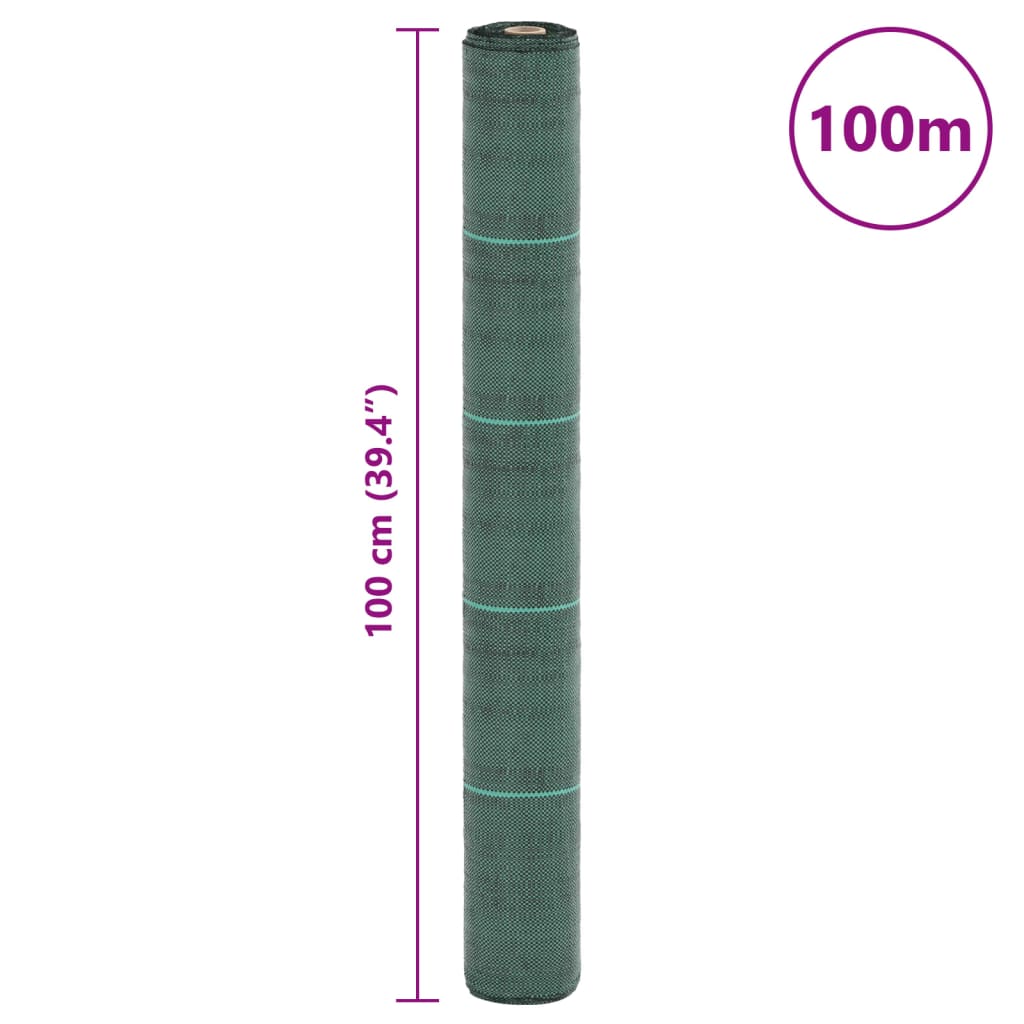 Worteldoek 1x100 m polypropeen groen - AllerleiShop