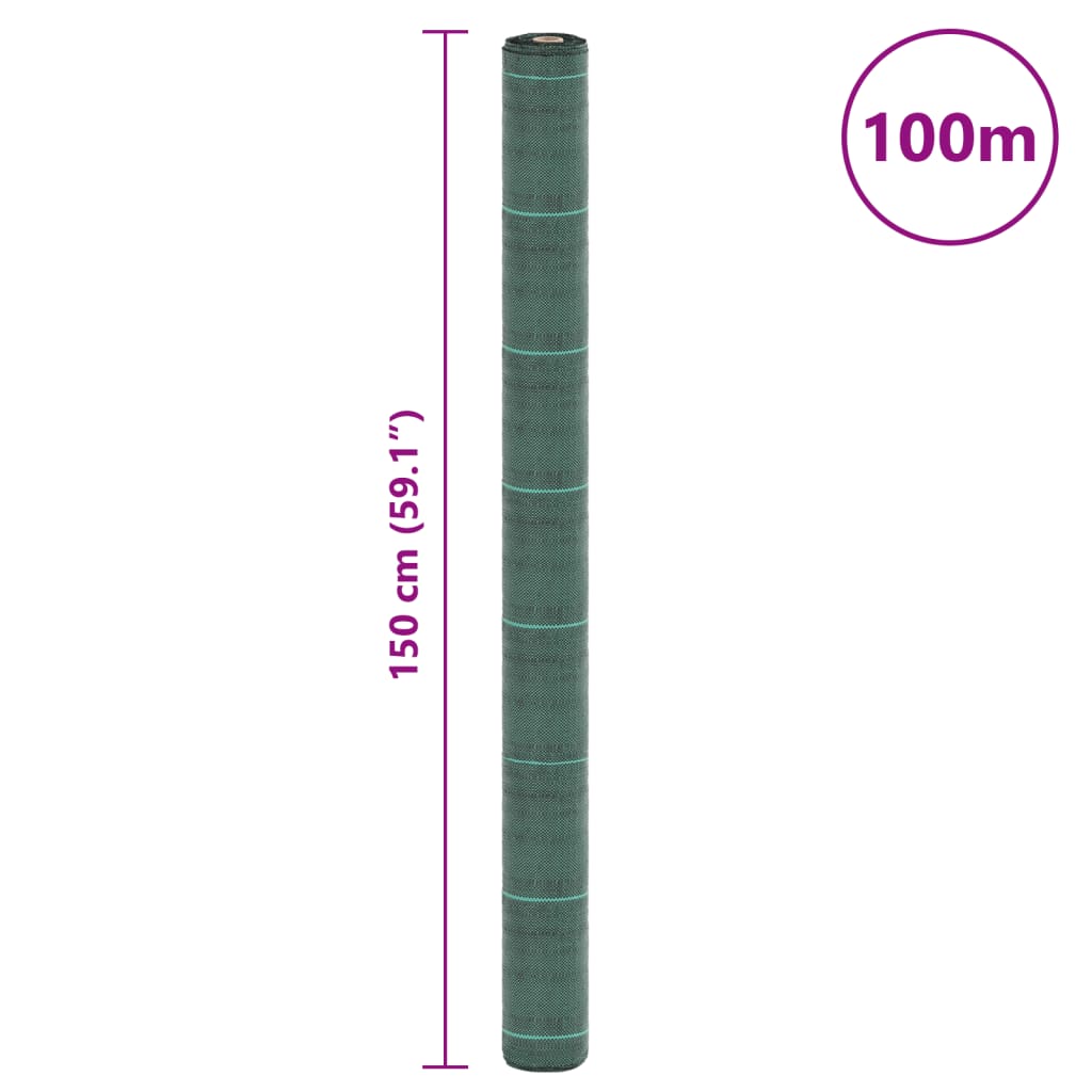 Worteldoek 1,5x100 m polypropeen groen - AllerleiShop