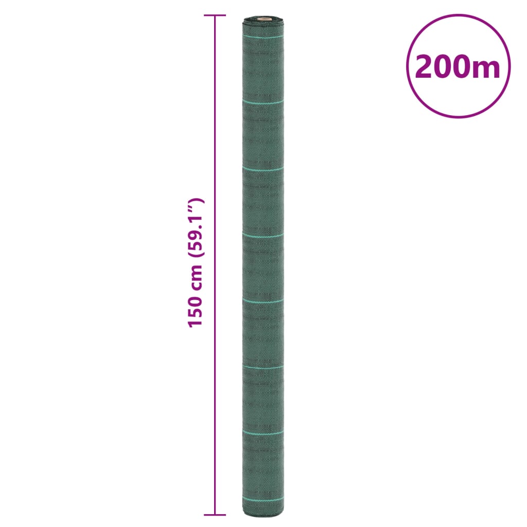 Worteldoek 1,5x200 m polypropeen groen - AllerleiShop