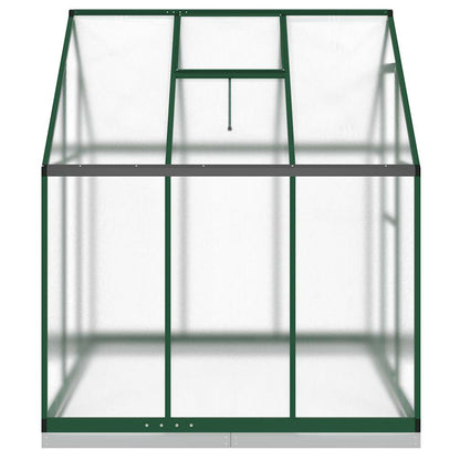 Tuinkas met basisframe 169x169x202 cm aluminium groen - AllerleiShop