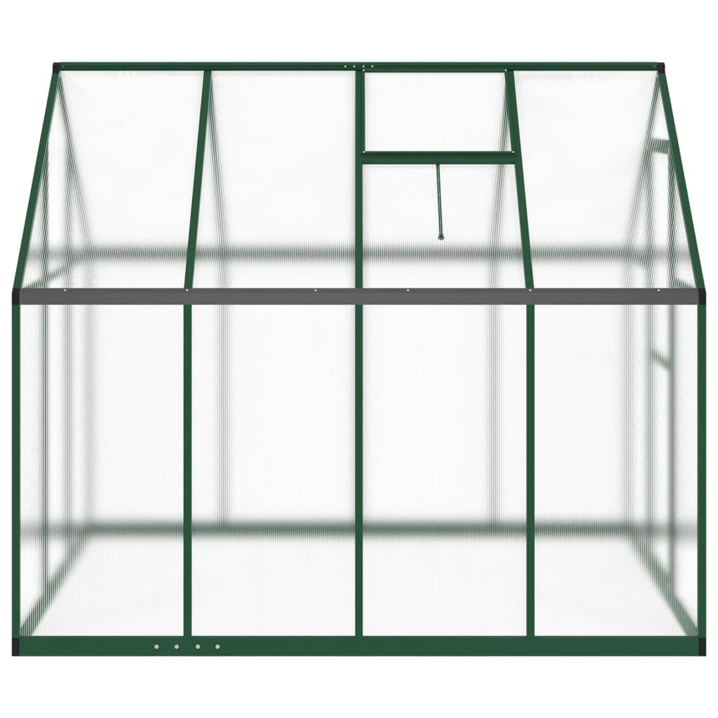 Tuinkas met basisframe 224x169x195 cm aluminium groen - AllerleiShop