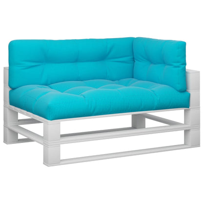 Palletkussens 3 st stof turquoise - AllerleiShop