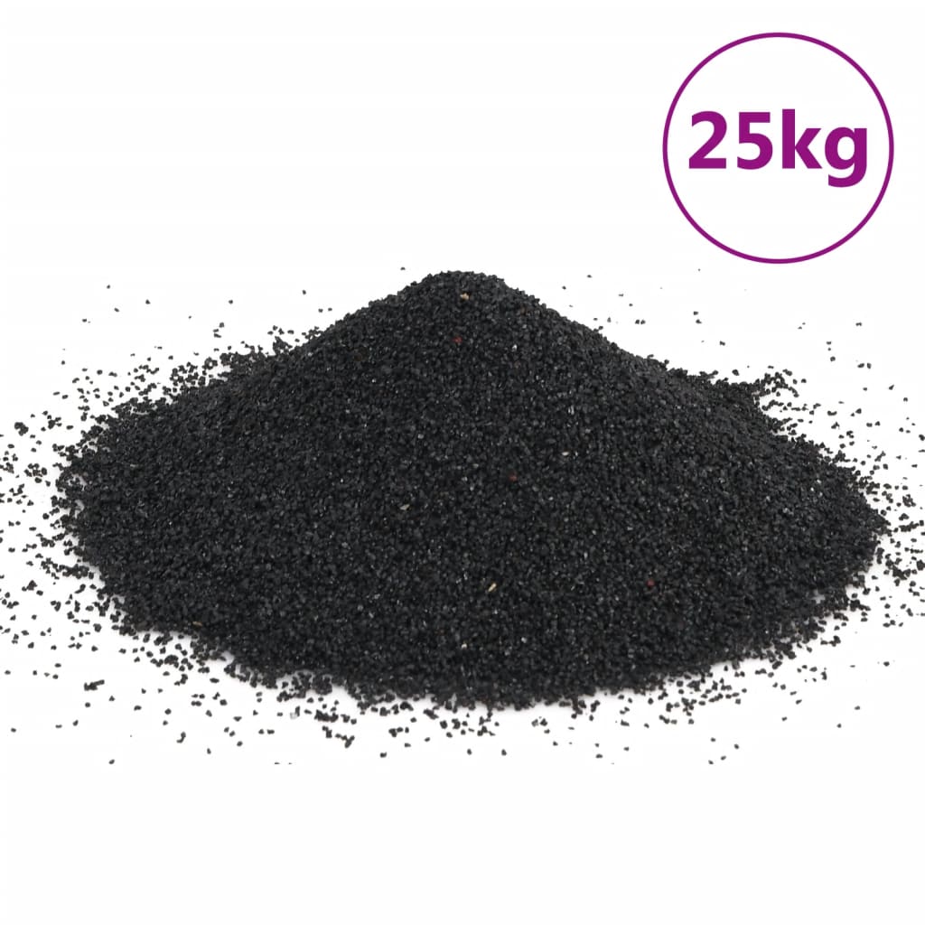 Aquariumzand 25 kg 0,2-2 mm zwart - AllerleiShop