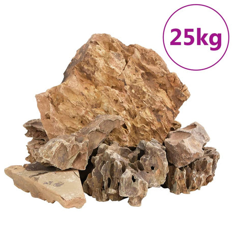 Drakenstenen 25 kg 5-30 cm bruin - AllerleiShop