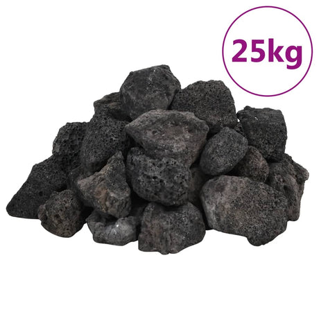 Lavastenen 25 kg 3-5 cm zwart - AllerleiShop