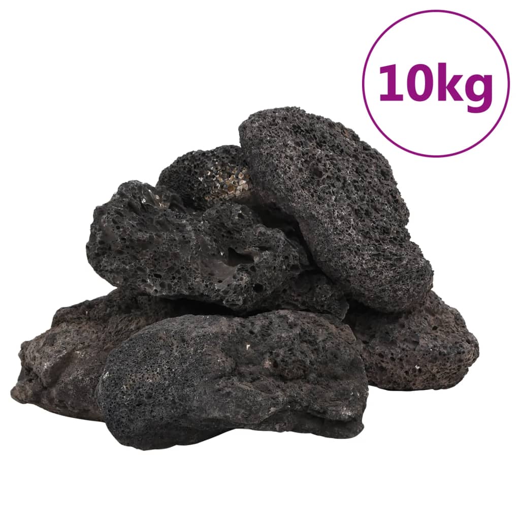 Lavastenen 10 kg 10-30 cm zwart - AllerleiShop