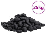 Kiezelstenen gepolijst 2-5 cm 25 kg zwart - AllerleiShop