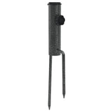 Parasolstandaards met pennen 2 st 9x35 cm gegalvaniseerd staal - AllerleiShop