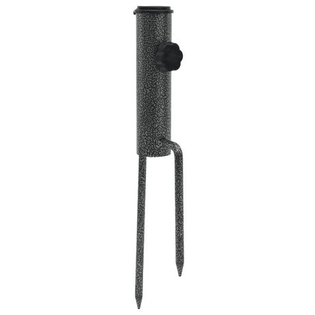 Parasolstandaards met pennen 2 st 9x35 cm gegalvaniseerd staal - AllerleiShop