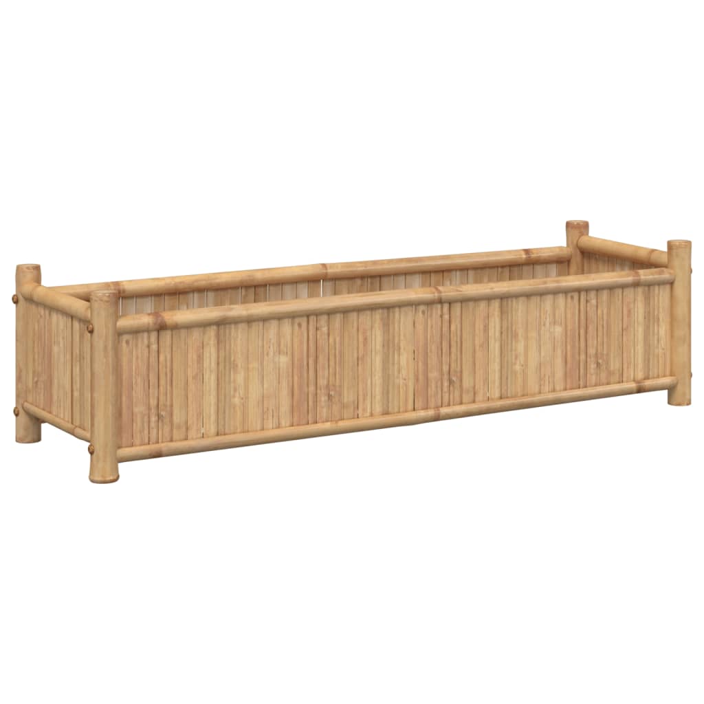 Plantenbak 100x30x25 cm bamboe - AllerleiShop