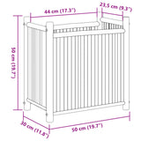 Plantenbak 50x30x50 cm bamboe - AllerleiShop