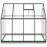 Tuinkas met basisframe 224x169x202 cm aluminium groen - AllerleiShop