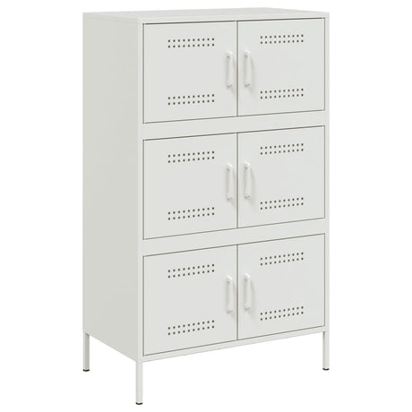 Hoge kast 68x39x113 cm staal wit - AllerleiShop