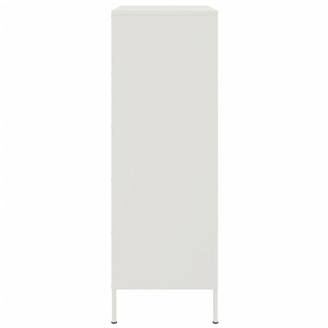 Hoge kast 68x39x113 cm staal wit - AllerleiShop