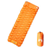 Kampeermatras met kussen zelfopblazend 1-persoons oranje - AllerleiShop