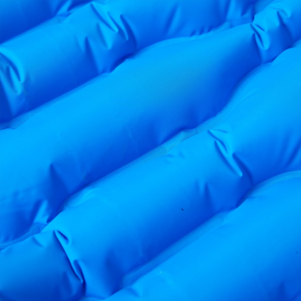 Kampeermatras met kussen zelfopblazend 1-persoons blauw - AllerleiShop