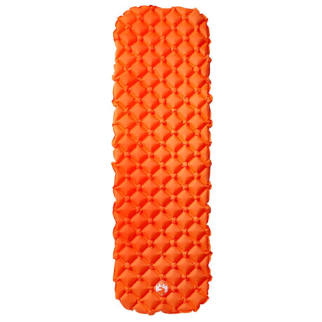 Kampeermatras opblaasbaar 190x58x6 cm 1-persoons oranje - AllerleiShop