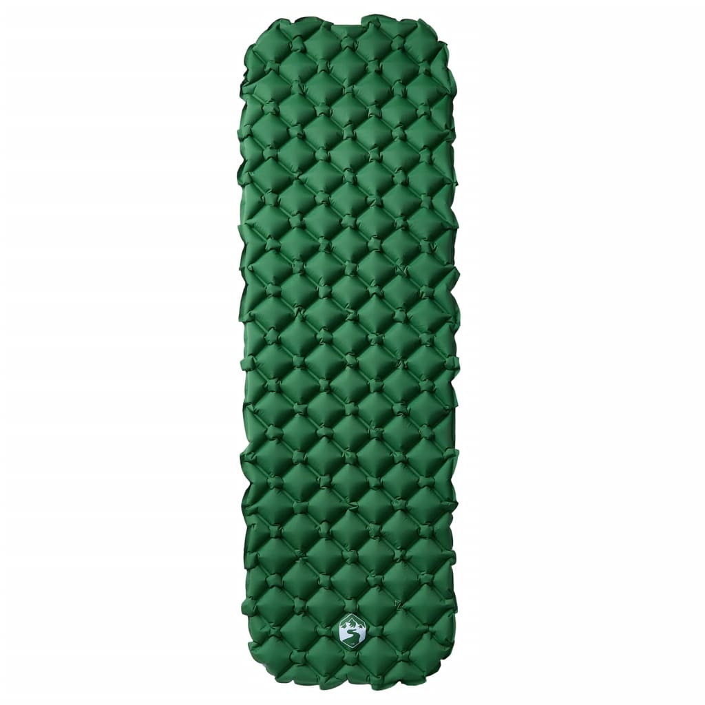 Kampeermatras opblaasbaar 190x58x6 cm 1- persoons groen - AllerleiShop