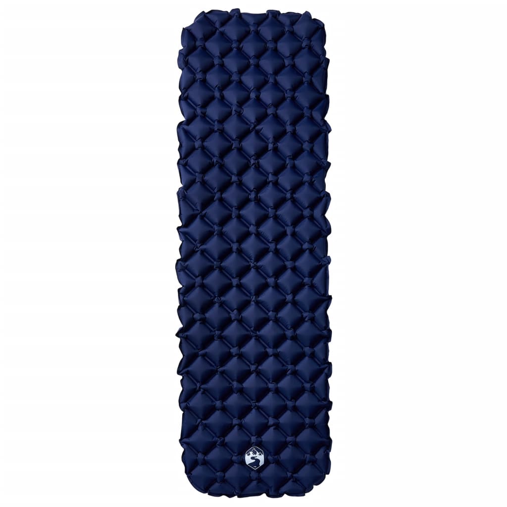 Kampeermatras opblaasbaar 190x58x6 cm 1-persoons marineblauw - AllerleiShop