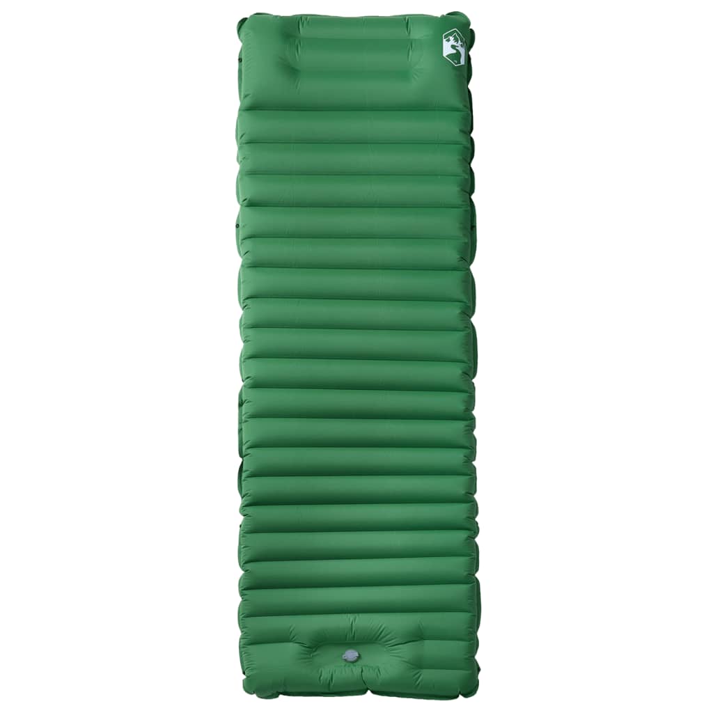 Kampeermatras met kussen zelfopblazend 1-persoons groen - AllerleiShop