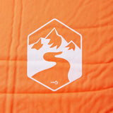 Kampeermatras met kussen zelfopblazend 1-persoons oranje - AllerleiShop