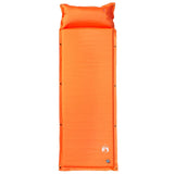 Kampeermatras met kussen zelfopblazend 1-persoons oranje - AllerleiShop