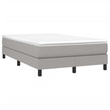 Boxspring met matras stof lichtgrijs 120x190 cm