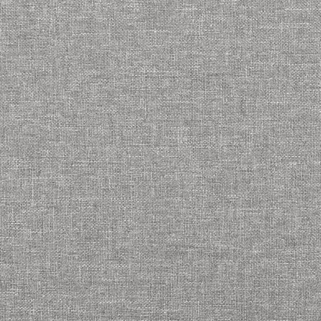 Boxspring met matras stof lichtgrijs 120x190 cm