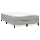 Boxspring met matras stof lichtgrijs 120x190 cm