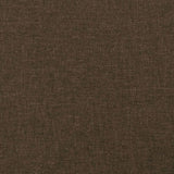 Boxspring met matras stof donkerbruin 120x190 cm