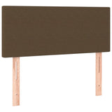 Boxspring met matras stof donkerbruin 120x190 cm