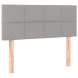 Boxspring met matras stof lichtgrijs 120x190 cm