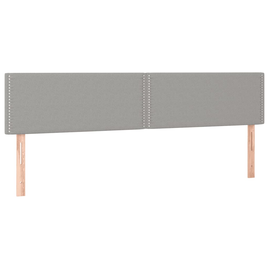 Boxspring met matras stof lichtgrijs 120x190 cm