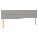 Boxspring met matras stof lichtgrijs 120x190 cm