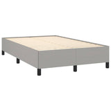 Boxspring met matras stof lichtgrijs 120x190 cm
