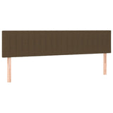 Boxspring met matras stof donkerbruin 120x190 cm