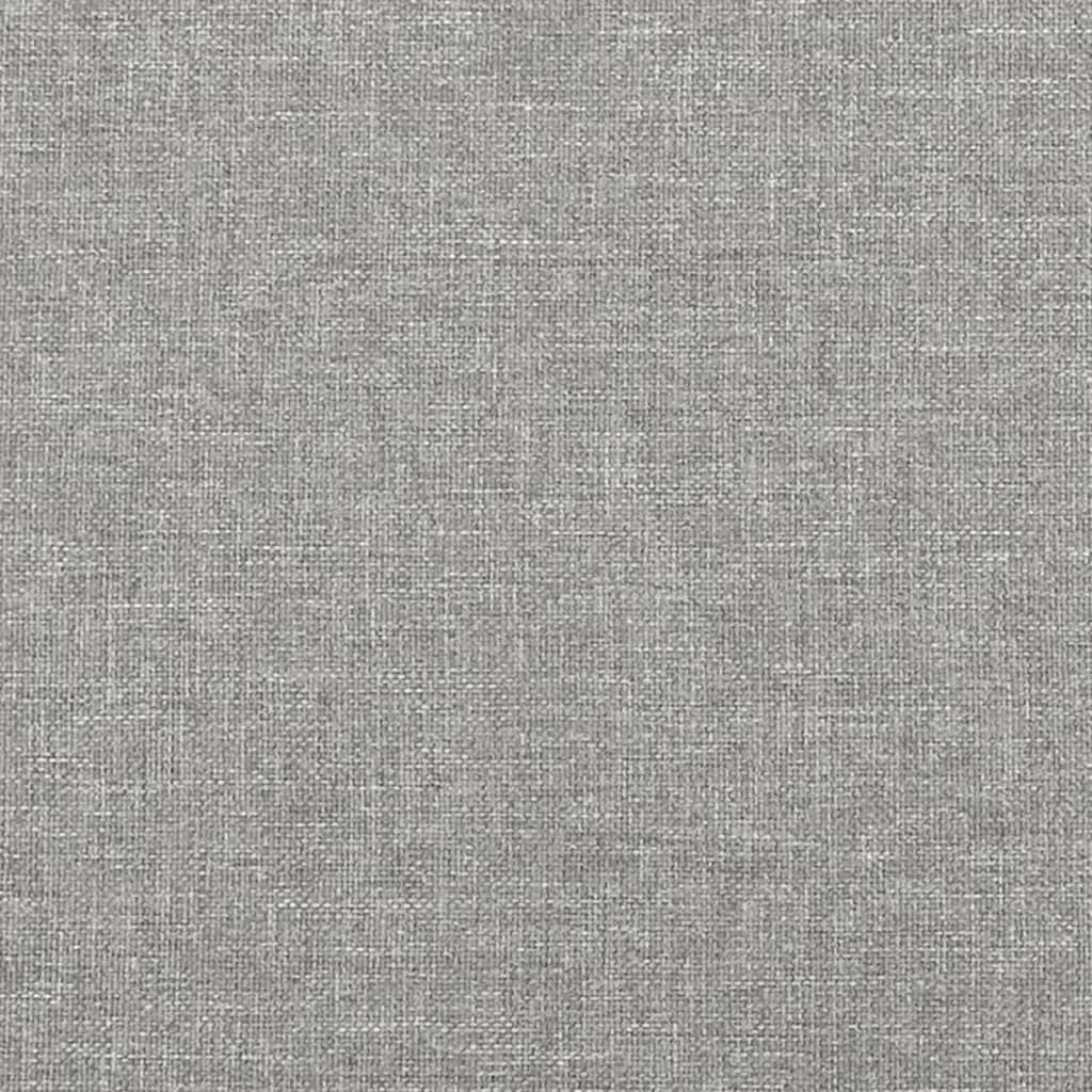 Boxspring met matras stof lichtgrijs 120x190 cm