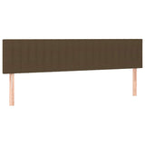 Boxspring met matras stof donkerbruin 120x190 cm