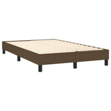 Boxspring met matras en LED stof donkerbruin 120x190 cm
