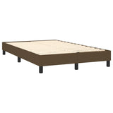 Boxspring met matras en LED stof donkerbruin 120x190 cm